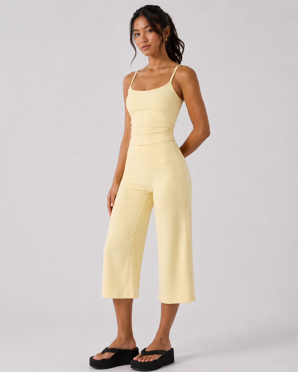 Sculpt Cropped Wide Leg Pant