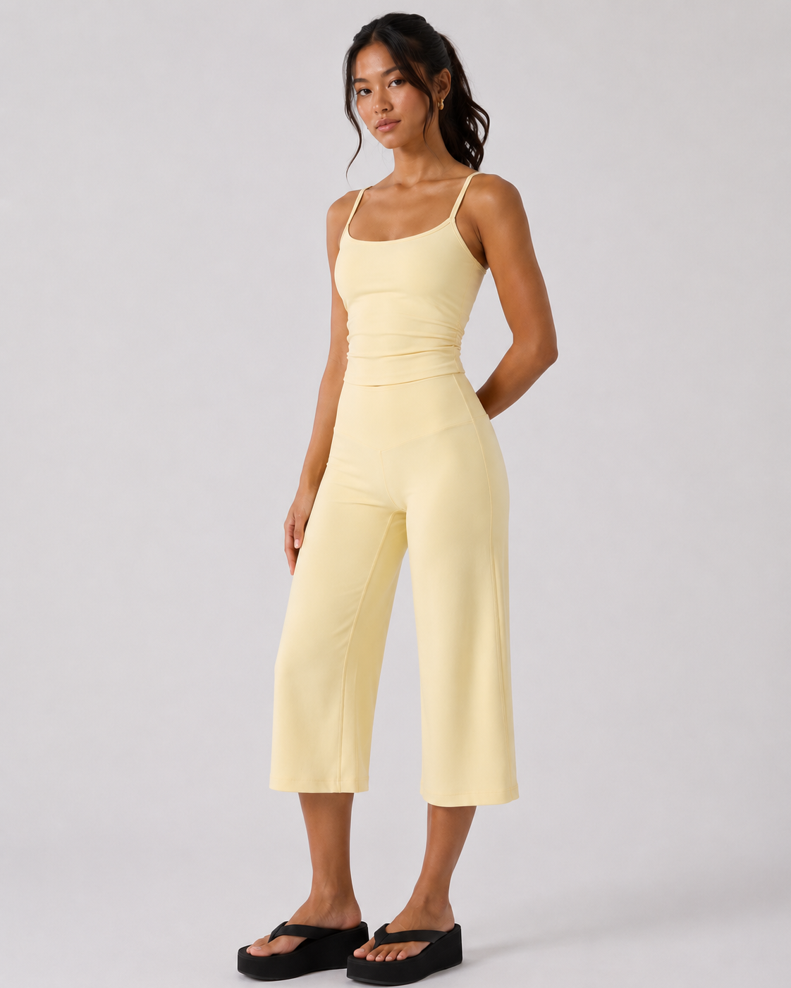 Sculpt Cropped Wide Leg Pant