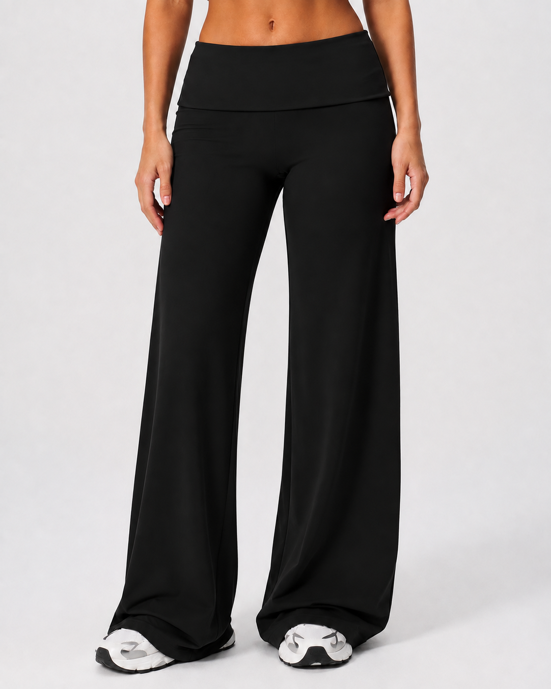 Lux Wide Leg Fold Over Pants