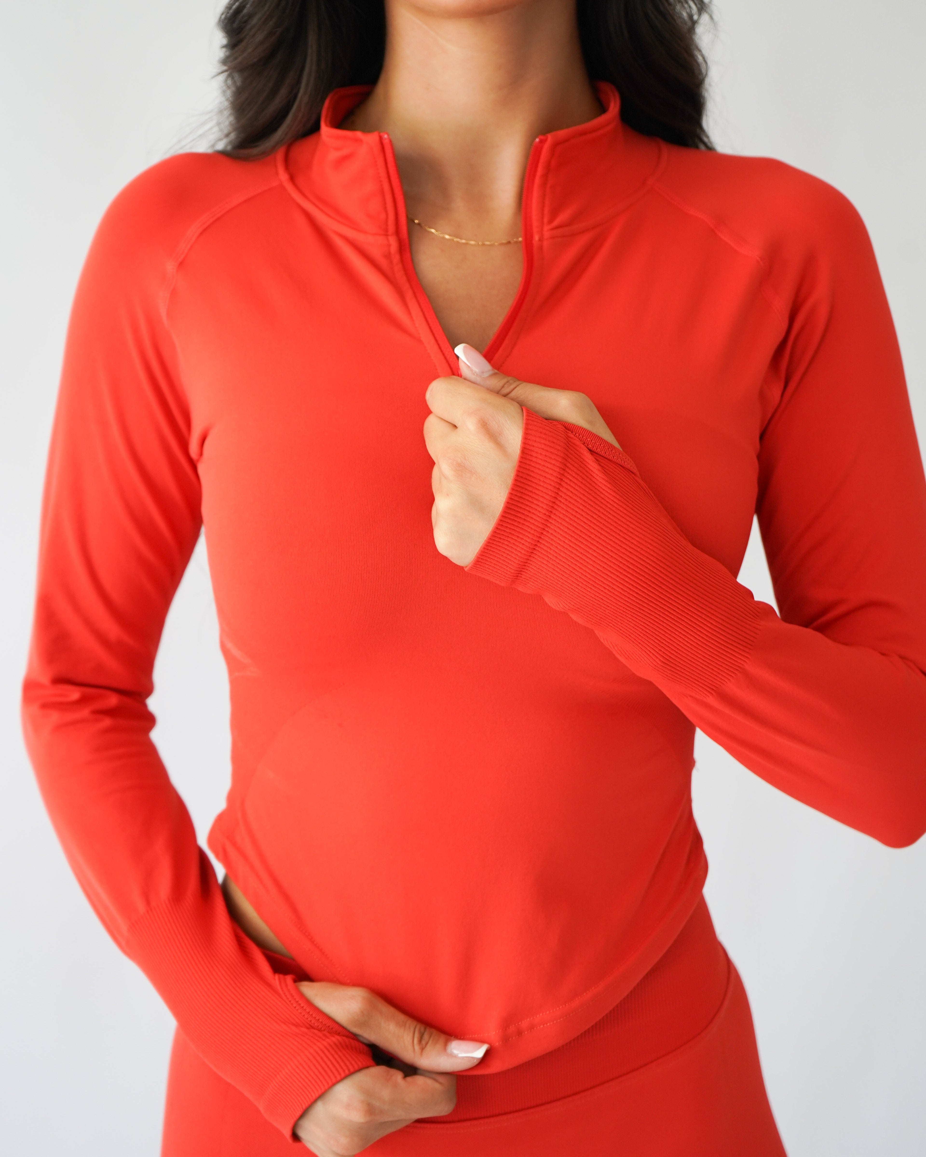 Ascend Cropped Quarter Zip