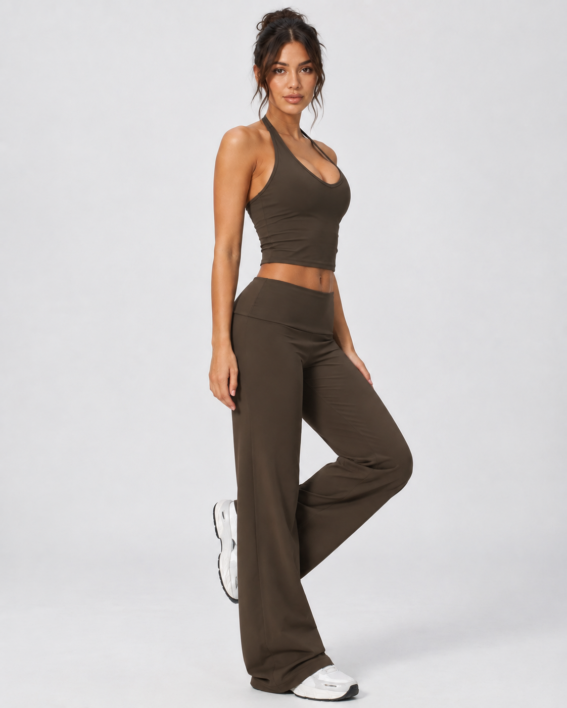 Lux Wide Leg Fold Over Pants